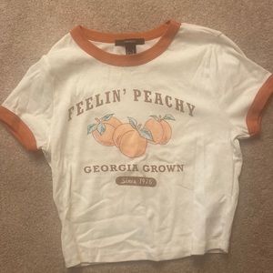 Peach Crop Top